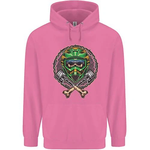 Felpa con cappuccio Motocross Teschio Sporcizia MotoX Bambini Bambini 5
