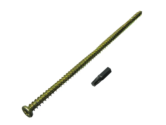 12 Vis De Cadre Pour Fenêtre En Béton – 7,5 X 102 Mm, Avec Capuchons + Embout Torx Offert