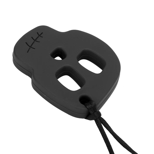 (Black)Silicone Baby Teether Pendant Safe Soothing Infant Chewing Teething ECA