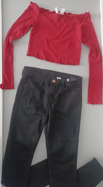 PANTALONI E TOP per ragazze taglia 12 - 13 H e M amati
