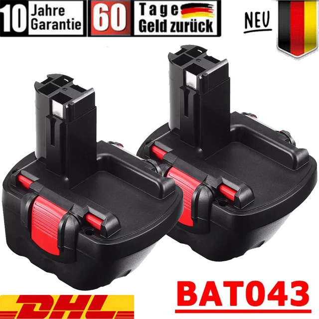 2x Batteria 12V 4.0Ah Li-Ion Per Bosch GBA 12V + Caricabatterie - Modello BA-T411 - 2