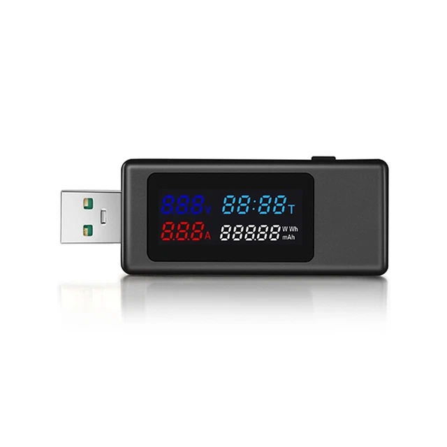 Voltmetro USB Amperometro Display LCD A Colori Tensione Corrente Tester Rilevatore Di Potenza Digitale Pd Ricarica Rapida 95244735