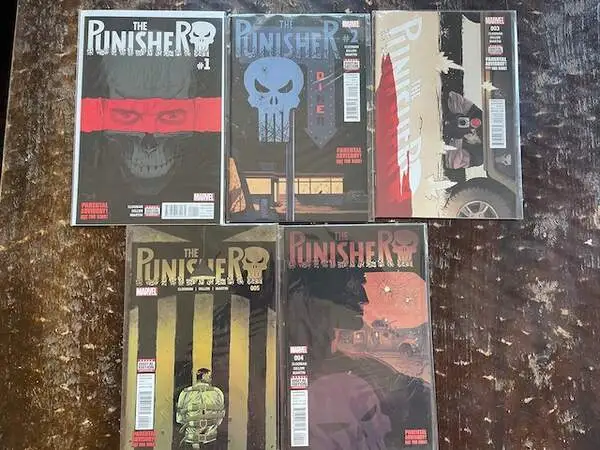 Punisher Comic Book Lot, 5 issues!, Marvel, NM, Vol. 11.