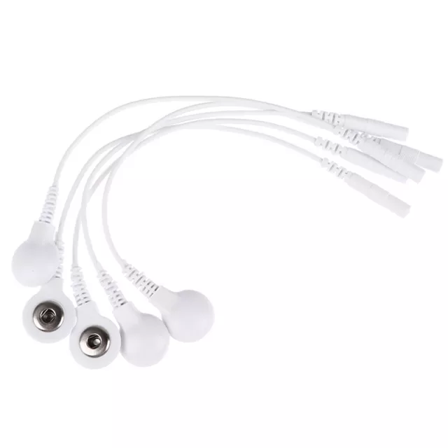5Pcs 3.5mm Plug Massager Machine Adapter Tieline Short Cables Electrode Wi-DC
