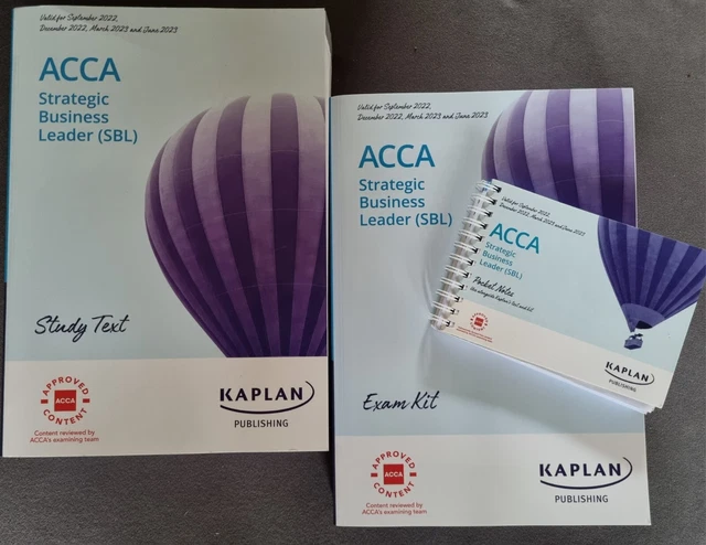 KAPLAN ACCA STRATEGIC Business Leader SBL Exam Kit, Pocket