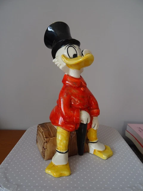ANCIENNE FIGURINE DONALD BD LIVRE DISNEY 1986 PAS ONCLE PICSOU DAISY
