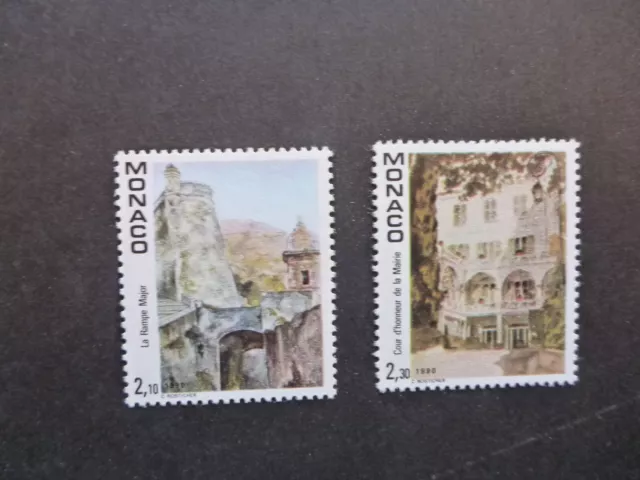 MONACO 1990 Old Monaco - Paintings by Claude Rosticher Pair Mint Stamps