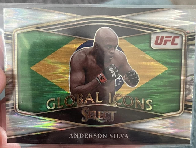 2022 Select ANDERSON SILVA #20 Global Icons SILVER FLASH PRIZM SP Middleweight