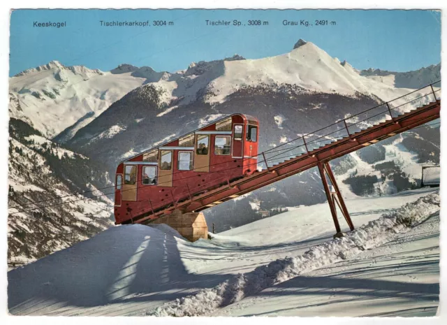 AK Eisenbahn Österreich, Bad Hofgastein (Salzburg) Standseilbahn Kitzstein 1966