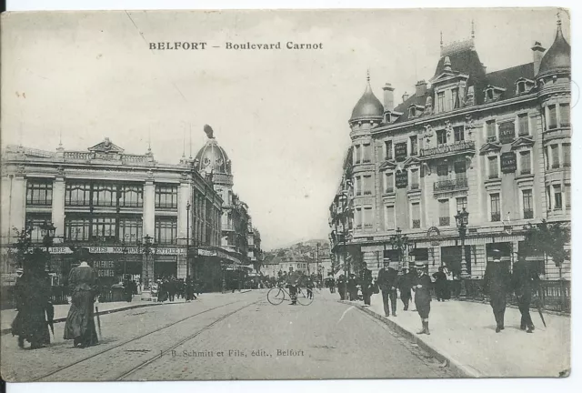 CPA-90-  Carte Postale - Belfort - Boulevard Carnot