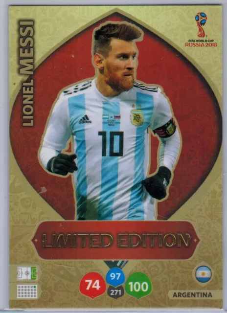 Argentina Version 2018 Panini Limited Edition Fifa World Cup Russia Lionel Messi