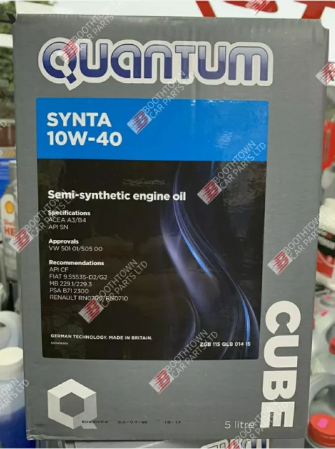 Quantum 10w40 Semi-Synthetic Blend Quantum Synta Motor Oil 10W40 5 Litre