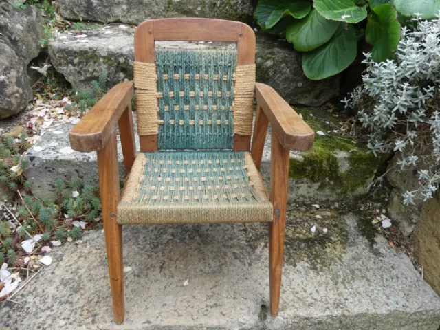 Chaise enfant paille et bois - L'atelier Belle Lurette, Rénovation de  meubles vintage