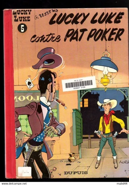 bd ancienne LUCKY LUKE CONTRE PAT POKER N° 5 1977 couvertures rigides dos rouge