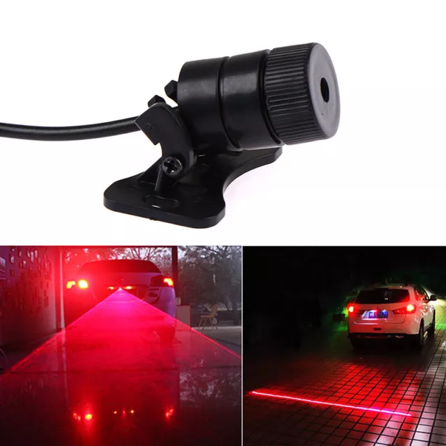 Car LED Laser Fog Light Motorcycle Tail Lamp auto Taillight Brake Warning LY~FY