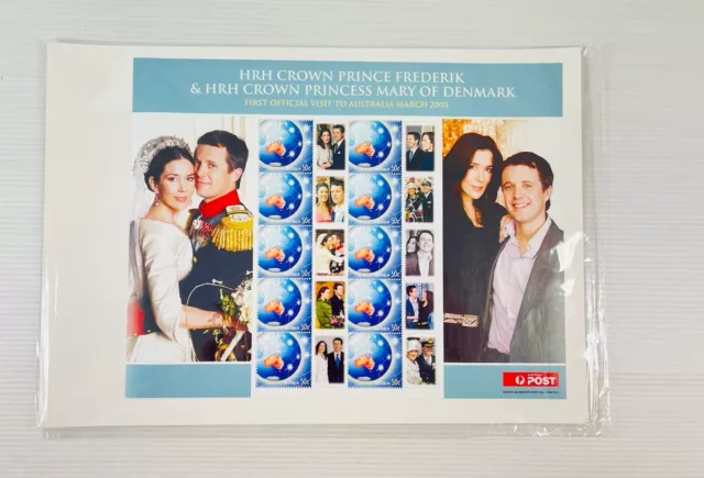 HRH Crown Prince Fredrick & HRH Crown Princess Mary of Denmark Wedding Stamps