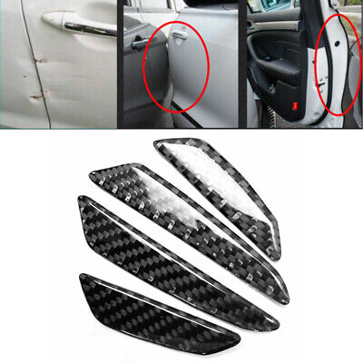 4pcs 20mm in fibra di carbonio auto SERRATURA SERRATURA Protettore Accesso Copertura Adesivo J1X4 