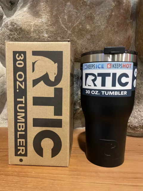 RTIC 30 oz New Tumbler Hot Cold Double Wall Vacuum Insulated Black