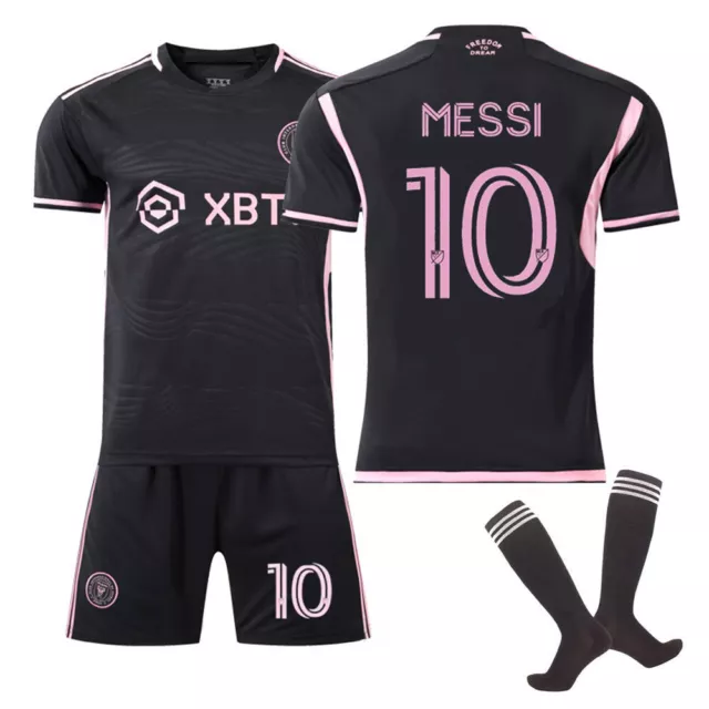 Kids Football Kit 2023 2024 Inter Miami Messi 10 Home Away Soccer Outfit Set 3