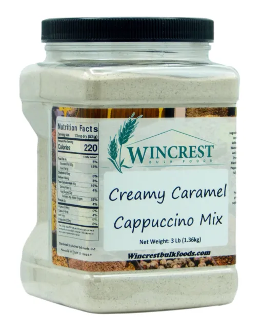 Creamy Caramel Cappuccino Mix - 3 Lb Tub - Free Expedited Shipping!