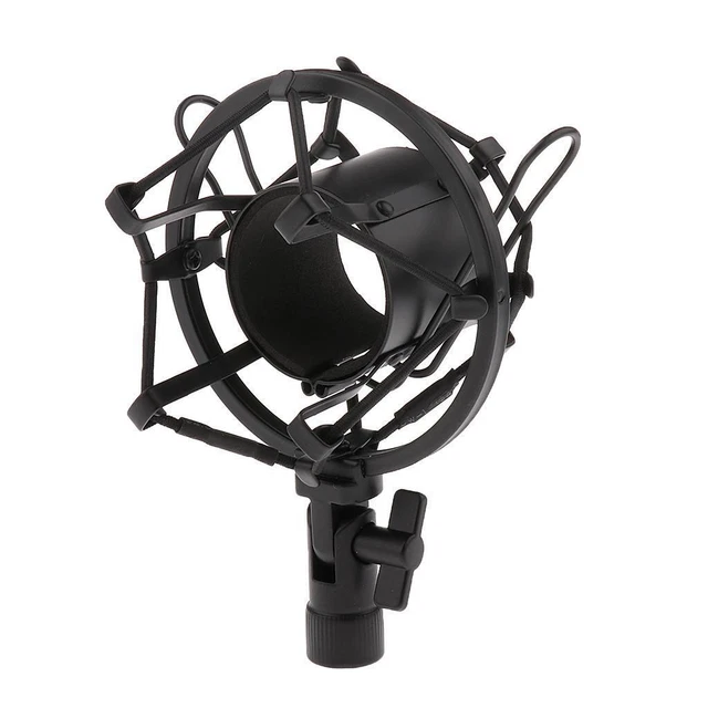UNIVERSAL MICROPHONE SHOCK Mount, Mic Clip Holder Mount for Diameter