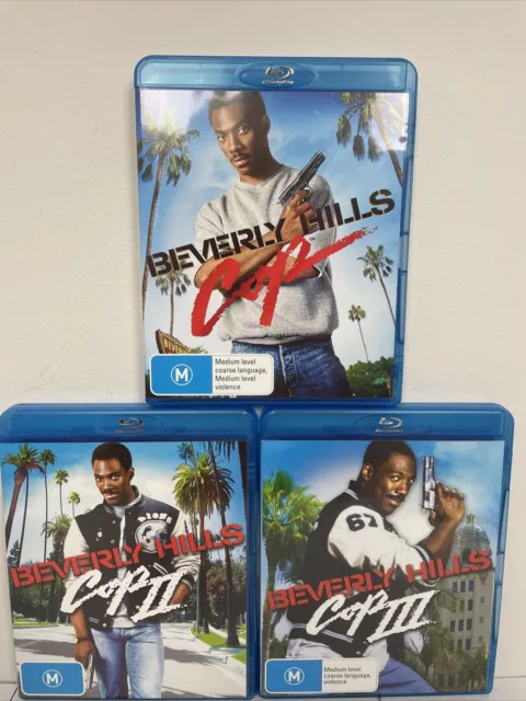 Beverly Hills Cop 1, 2 & 3 Collection (Blu-ray, 2013) Region Free