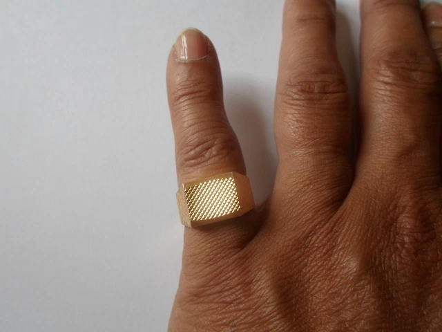 Or Ancien CHEVALIERE OVALE ENFANT Bijouterie Salam Lyon Poids Bronze