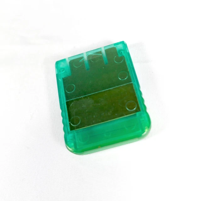 Carte Memoire Memory Card Sony Playstation PS1 Clear Yellow