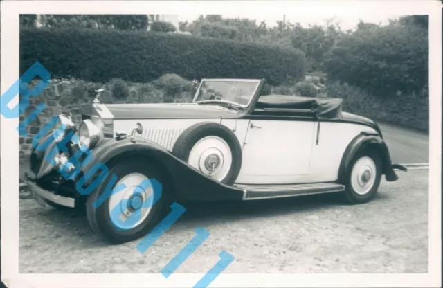 1930's Rolls Royce 20/25 Drophead Coupe 1960's dealers stock photo  5 x 3.5 inch