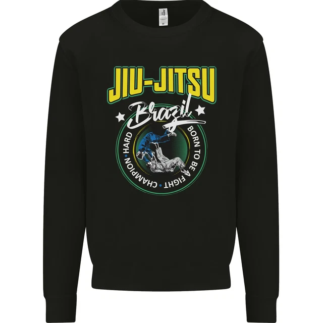 Jiu Jitsu Brazilian MMA Mixed Martial Arts Mens Sweatshirt Jumper