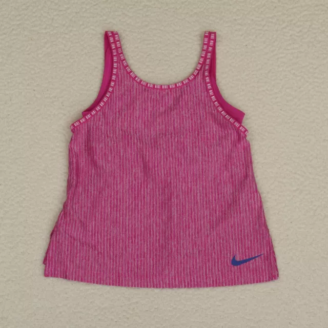 Nike Womens Fit-Dri Tank Top Built-in Bra Hot Pink Small Excellent  Condition