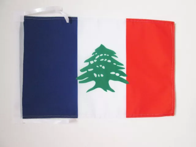 DRAPEAU GRAND LIBAN 1920-1943 45x30cm - PAVILLON DU LIBAN FRANÇAIS 30 x 45 cm ha