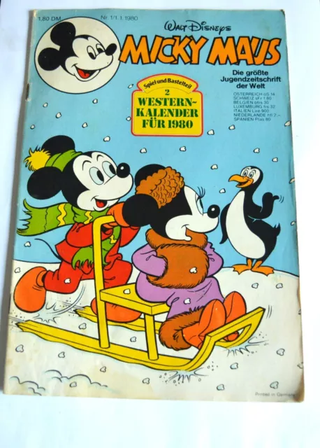 Walt Disneys Micky Maus, Heft Nr. 1 / 01.01.1980