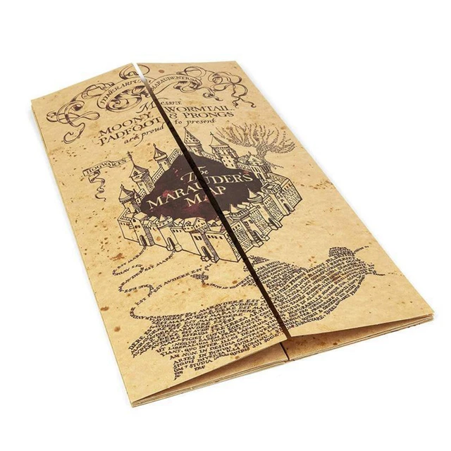 Mappa Hogwarts Marauders mago - mondo periferiche gioco film collezione-xp