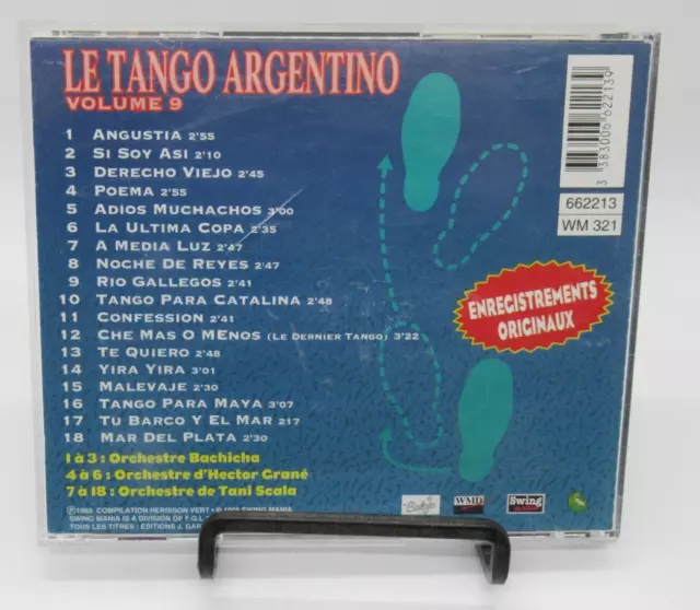 Le Tango Argentino: Volume 9 Music Cd, 18 Tracks, Bachicha, D'hector Crane, Tani 2