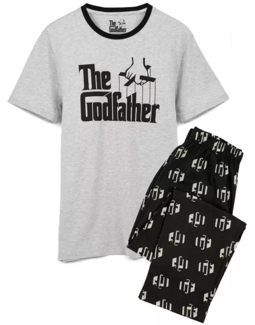 The Godfather Mens Pyjamas Crime Family Movie Movie Logo T-shirt pantalon PJS