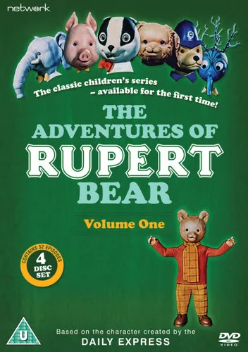 The Adventures of Rupert Bear: Volume 1 DVD (2018) Judy Bennett cert U 4 discs