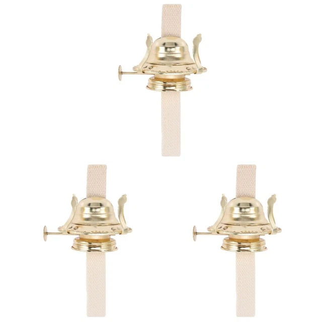 3 Set Messing Überzogene Brenner Öl Lampe Brenner mit Petroleumlampe Ersatzdocht