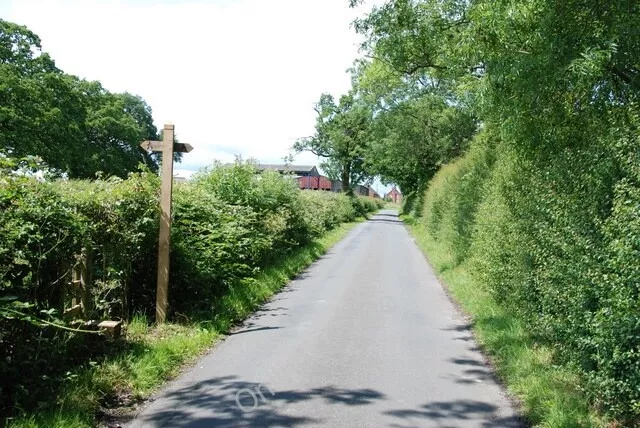 Photo 6x4 Footpath Crossing Seedcroft Lane Abbots Bromley  c2011