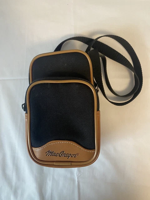 Vintage Macgregor Small Bag Cross Body Waist Camera Case Black And Tan