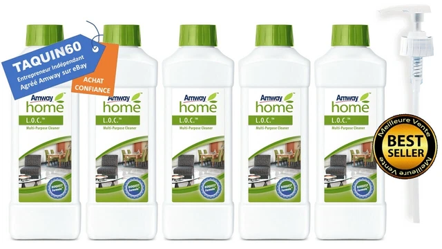 5 LOC Amway nettoyant dégraissant super concentré multi-usages 1 litre + 1 pompe