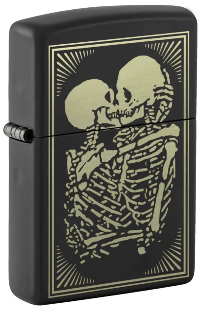 Zippo Lovers Design Black Matte Windproof Lighter, 218-093755