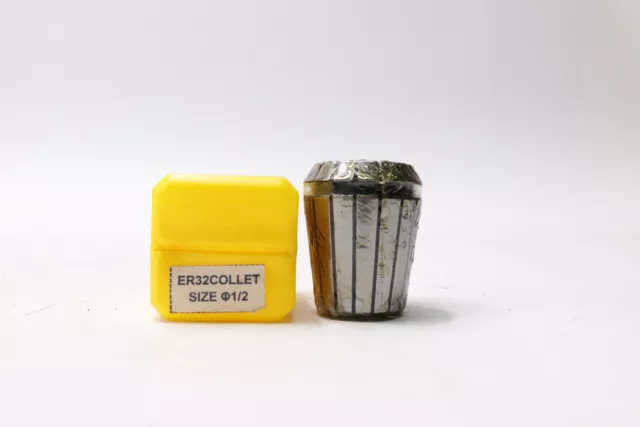 Ultra-Precision Collet 46mm OAL x 41mm OAL Dia. 0.0002" TIR 1/2" ER32COLLET