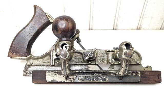 Vintage Stanley No. 45 Plow & Combination Plane ~ INCOMPLETE