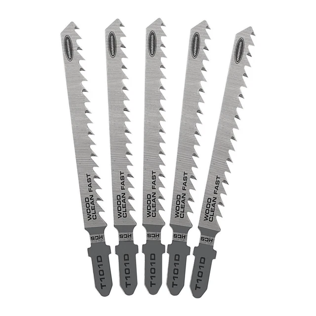 WARRIOR 4 in. 6 cuchillas de sierra de madera limpia vástago en T de 6 TPI, paquete de 5 68072
