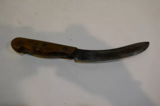 Primitive hand made Skinning hunting knife vintage antique  fighting blade