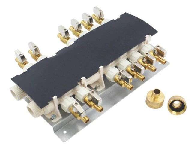 Apollo Valves 6907912CP PEX Manifold with Valves, 12 Port