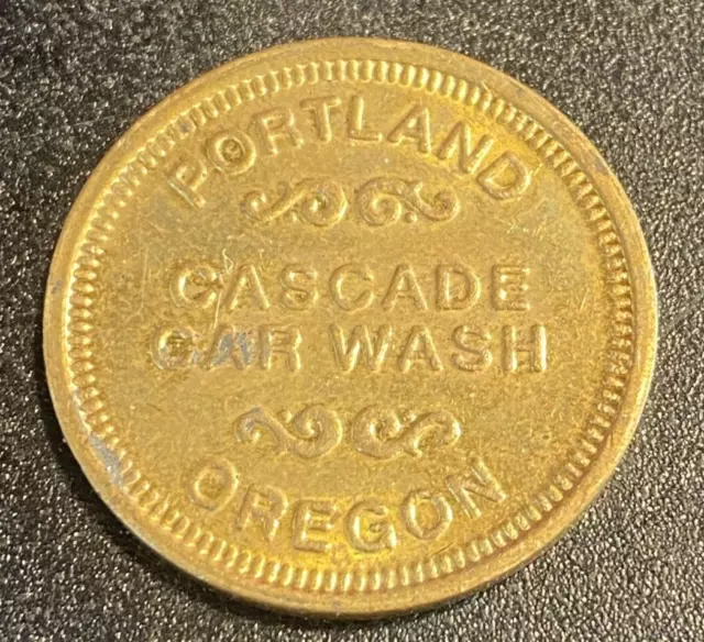 Novelty Portland Oregon Cascade Carwash Token Coin None Refundable 25mm Car Wash