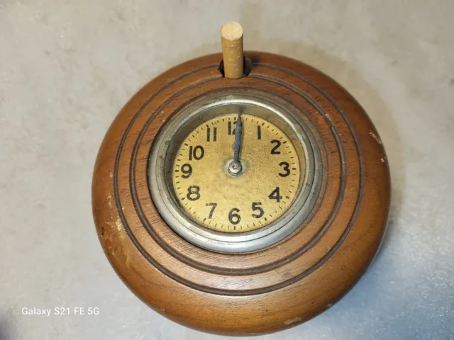 Unusual Vintage Ro Tray Clock Cigarette Dispenser