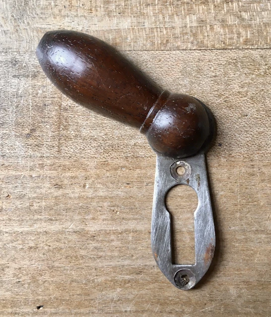 Vintage Escutcheon Keyhole Wooden Antique Door Hardware Victorian Old Salvage
